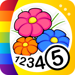 Kids Flower Color by Number Mod Apk