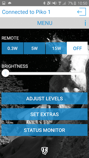 Android application Lupine Light Control screenshort