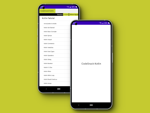 CodeSnack : Learn Kotlin Screen 2