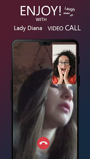 Android application Lady Diana VCall Sim&Fake Chat screenshort
