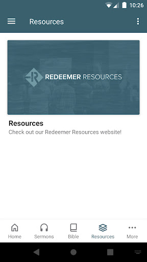 Redeemer Bible Church App Screen 2