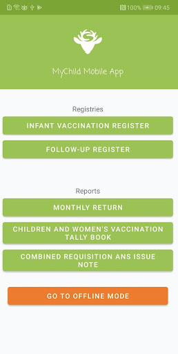 Android application MyChild Gambia screenshort