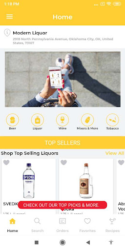 Android application Modern Liquor screenshort