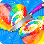 Top 31 Educational Apps Like Rainbow Swiss Roll Cake Maker! New Cooking Game - Best Alternatives