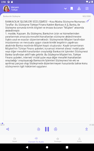 Screenshot of Voiser Voiceover Transcription