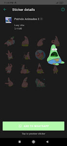 Captura de Pantalla 5 Stickers de Patricio Animados  android