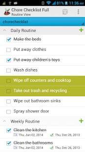 Chore Checklist Tangkapan layar