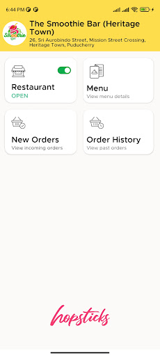 Hopsticks Partners Screen 2