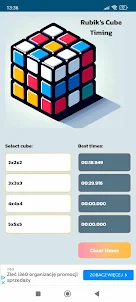CubeTimer - Kostka Rubika
