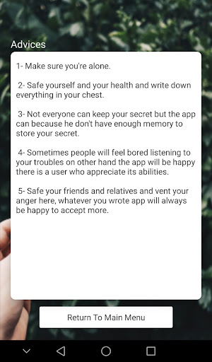 Get it out - Relax your chest