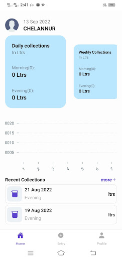 Android application Milma PMS screenshort