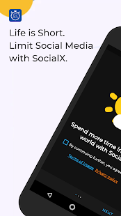 SocialX - Screen Time Tracker Captura de tela