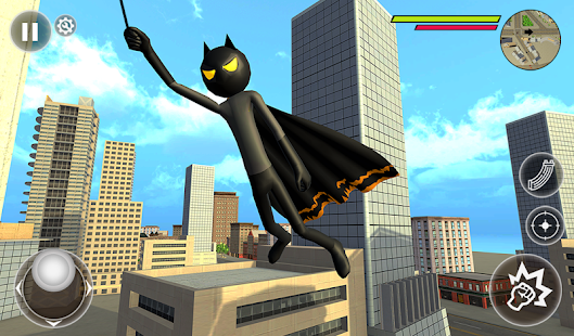 Bat Rope Hero Stickman Crime - Gangster Mafia Game 1 Screenshots 8