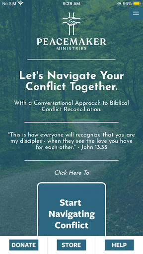 Android application PEACEMAKER lite screenshort