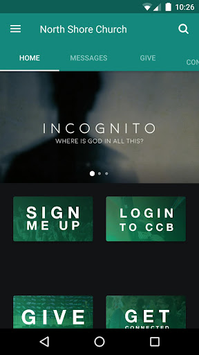 Android application North Shore Church screenshort