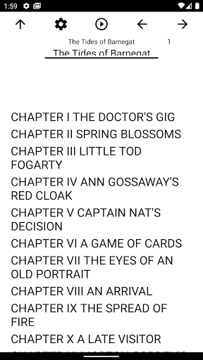 Android application Book, The Tides of Barnegat screenshort