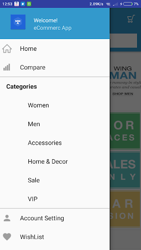 Magento Mobile App Screen 2