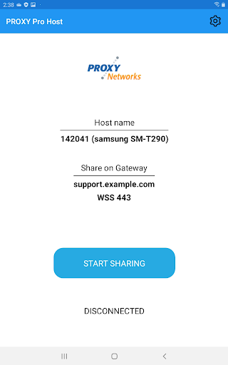 PROXY Pro Host Screen 2