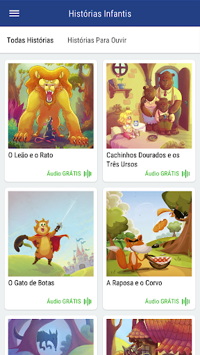 Android application Histórias Infantis para Ler screenshort