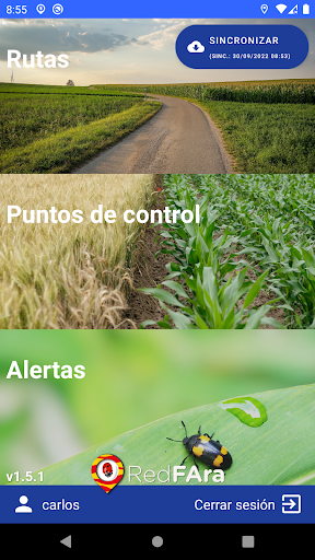 Android application RedFAra-Red Fitosan. de Aragón screenshort