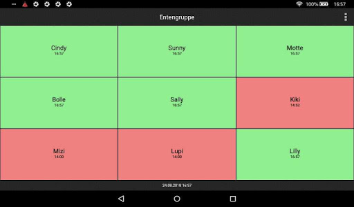 Anwesenheitstafel für Tablets Screen 2