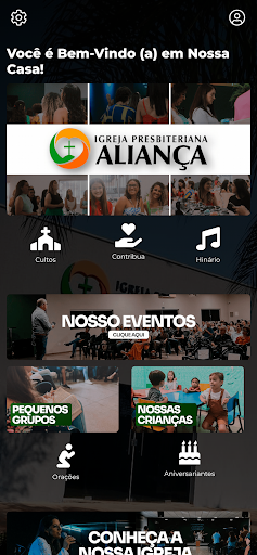 Android application IP Aliança screenshort