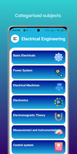 Android application Electrical Engineering App: Ha screenshort
