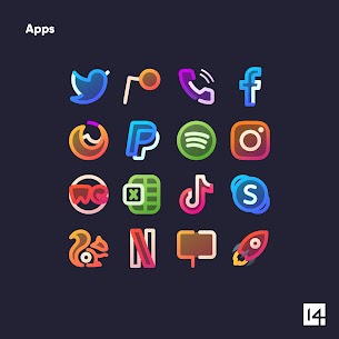 AlineT Icon Pack Pro Apk – linear icons + transparent fill (Patched) 7