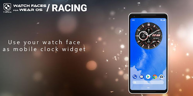 Racing Watch Face & Clock Widget Varies with device APK screenshots 4