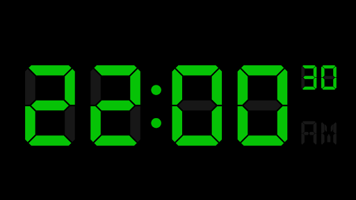 Android application Digital Bedside Clock screenshort