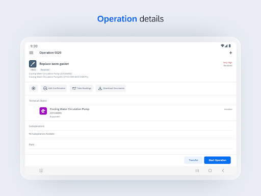 Screenshot of SAP Maintenance Assistant