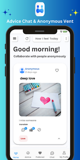 Advice Chat and Anonymous Vent