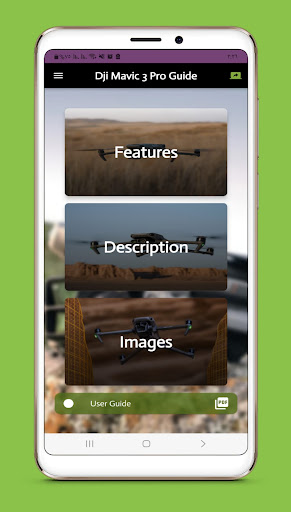 Android application dji mavic 3 pro guide screenshort