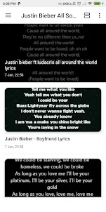 Justin Bieber Songs & Lyrics
