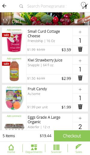 Screenshot of Pomegranate Supermarket