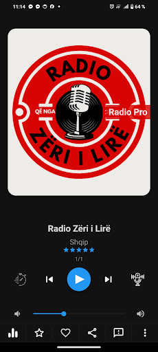 Android application Radio Pro screenshort
