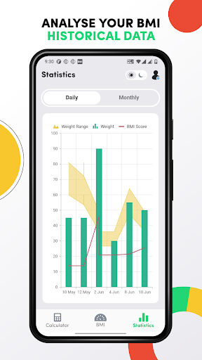 BMI Calculator - Height Weight Screenshot 4 - AppWisp.com