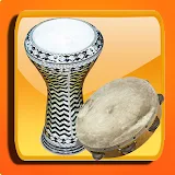 Darbuka  tambourine and big drum icon