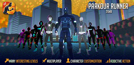 Parkour 3D Robot Race Runner 2049 PvP Multiplayer 1.0.22 screenshots 8