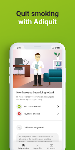 Android application Adiquit: Quit smoking screenshort
