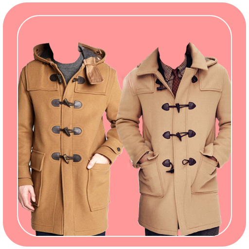 Man Stylish Coat Photo Suit logo