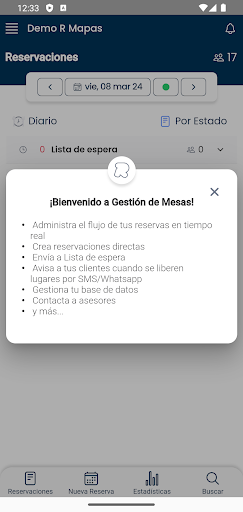 Gestión de Mesas Reservándonos Screen 3