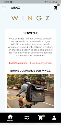 Android application WINGZ screenshort