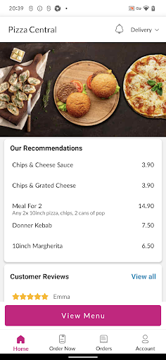 Pizza Central Screen 2