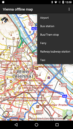 Vienna offline map Screen 3