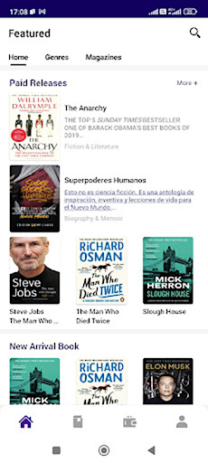 Android application Readpad Books screenshort