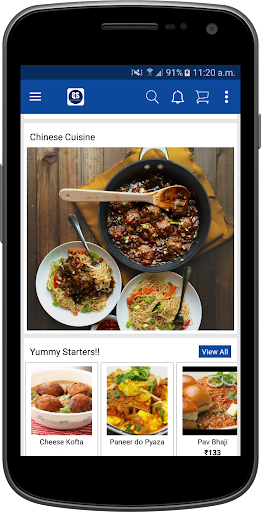 Android application Qes Restaurant screenshort