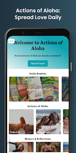 Android application Actions of Aloha screenshort