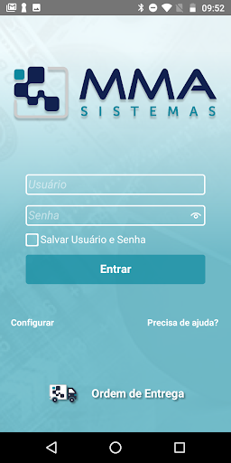 Android application Ordem de Entrega screenshort