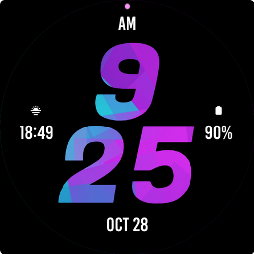 Digital Style Watch Face Logo